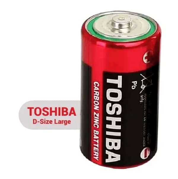Original TOSHIBA D Size Cell  Super Heavy Duty Batteries for Electric Geysers & Stoves (Pack of 2)