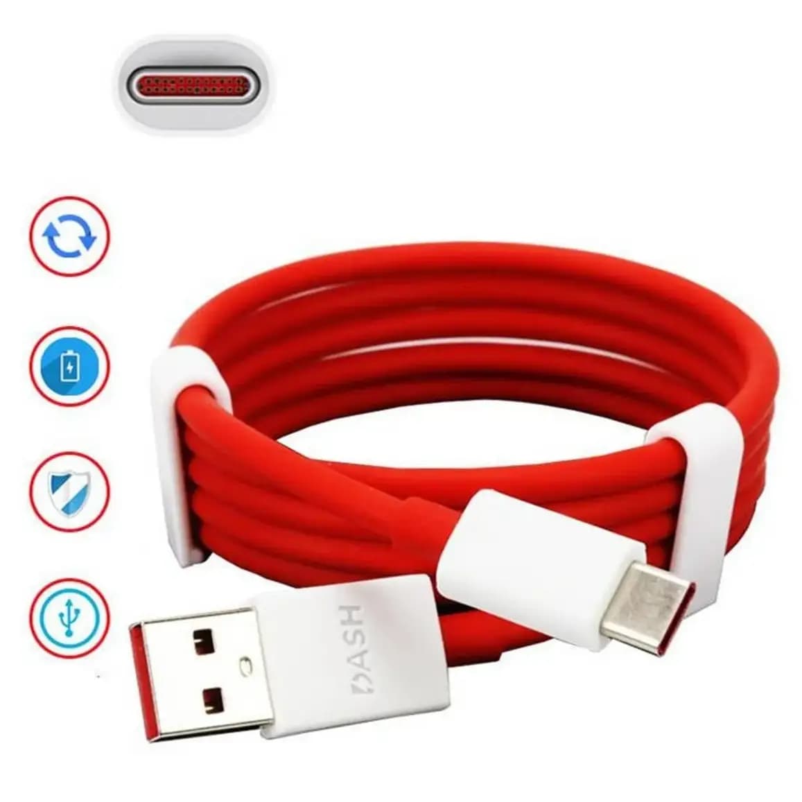OPPO Super VOOC Flash Type-C Cable | 100% Original Dash Flash Charging Cable OPPO Super VOOC Flash 100% Original Charging Type C Cable Oppo Super VOOC DAsh Flash Cable