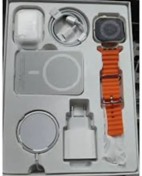 X8 Unique Combination Smart Watch  Smartwatch with Earbuds + Power Bank + Wireless Charger | Latest 4-in-1 Smart Watch