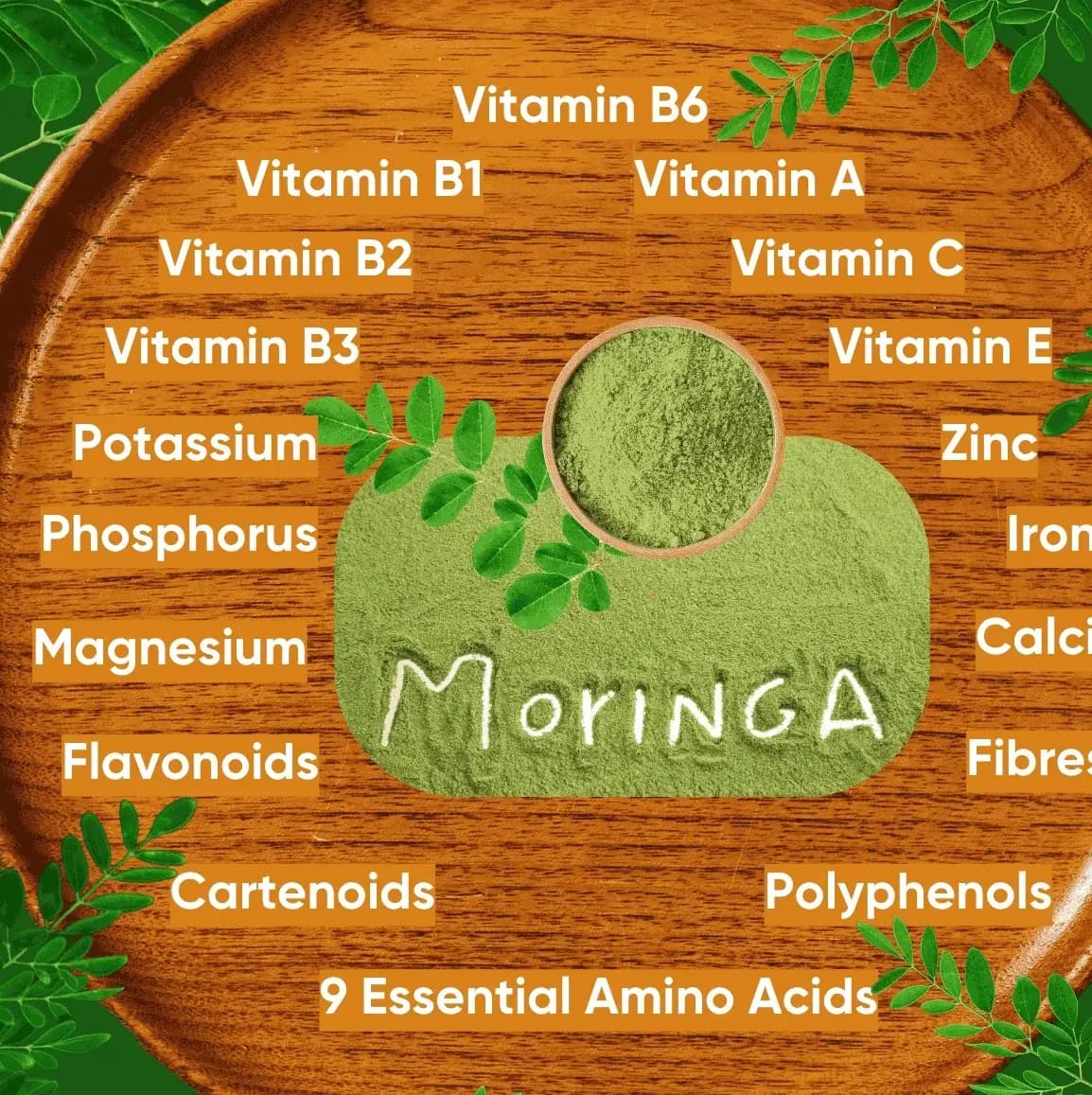 100% Organic Moringa Leaf Powder  Pure Green Superfood | Boosts Immunity, Metabolism & Weight Loss  50g Pack
