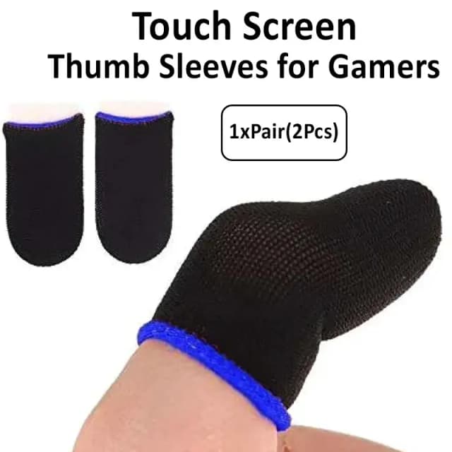 Finger Cover Game Controller for PUBG Sweat Proof Non-Scratch Sensitive Touch Screen Gaming Finger Thumb Sleeve Gloves Finger Sleeves | Pubg Thumb Gloves | pubg Finger Sleeve Gloves for Gaming | Mobile gaming Finger Sleeve | Best Finger Sleeves for PUBG