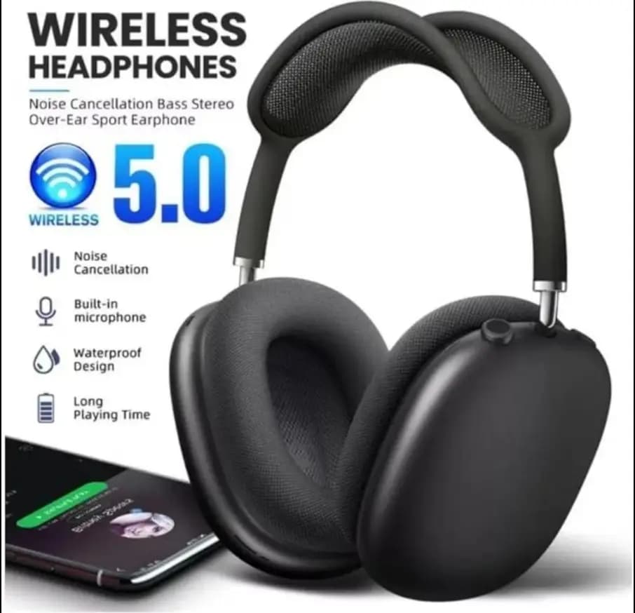 P9 Wireless Bluetooth Headphones With Mic Headsets Stereo Sound Earphones Sports Gaming Headphones Supports TF Headphones