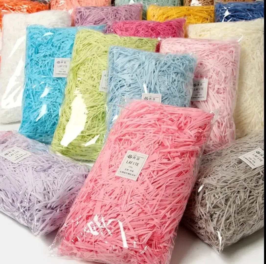 (50 Gram) Eco-Friendly Crinkle Cut Shredded Paper Filler for Gift Packaging | Premium Decorative Box Filler for All Your Packing Needs Shredded Paper Fillers for Gift Packaging | Packaging material | Gift Packing Essentials