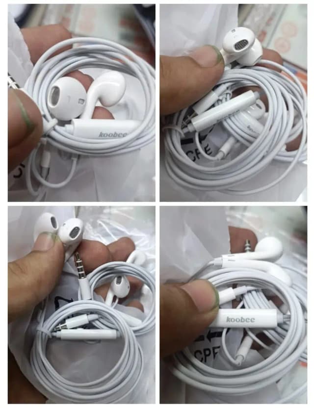 Koobee Earphone all Android phone 100% Original koobee handfree [look like gionee] better than gionee copy HANDFREE |BEST HEADPHONE |100 % ORIGINAL |HIGH QUALITY BASS