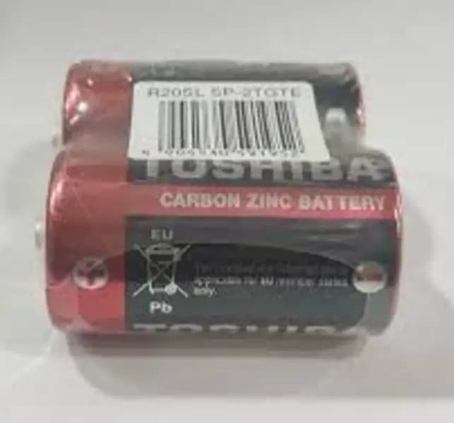 Original TOSHIBA D Size Cell  Super Heavy Duty Batteries for Electric Geysers & Stoves (Pack of 2)