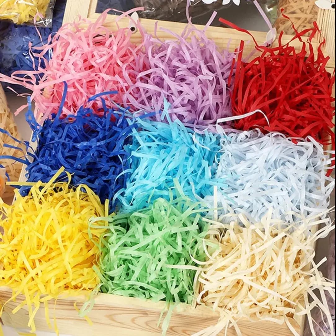 (50 Gram) Eco-Friendly Crinkle Cut Shredded Paper Filler for Gift Packaging | Premium Decorative Box Filler for All Your Packing Needs Shredded Paper Fillers for Gift Packaging | Packaging material | Gift Packing Essentials
