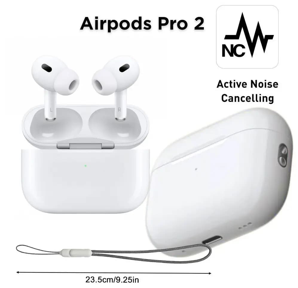 100% Original AirPods Pro 2nd Gen  Japanese Titanium Wireless Earbuds | Bluetooth 5.0 | Deep Bass & High-Quality Sound