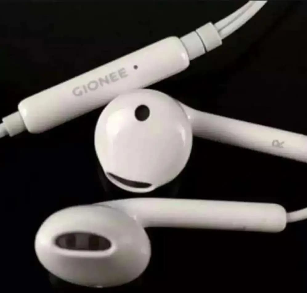 GiONEE Handfree - 100% Original Gionee Pure Imported Handfree , High Quality Deep Bass / Sound - Earphones - Headphones - Handfree - Gaming earphone - Handsfree - earbuds - Headphones - stereo sound handsfree - SweatProof Crystal-Clear Audio Deep-Bass