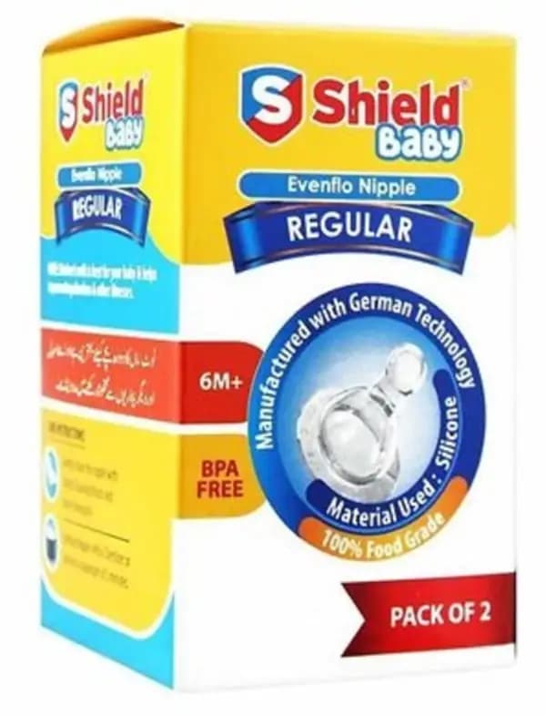 Baby Feeding Nipple  Regular & Extra Soft Multicolor with Shield | BPA Free, Safe & Comfortable for Newborns & Infants EvenFlo Nipple Extra Soft Multicolor EvenFlo Nipple Regular Multicolor