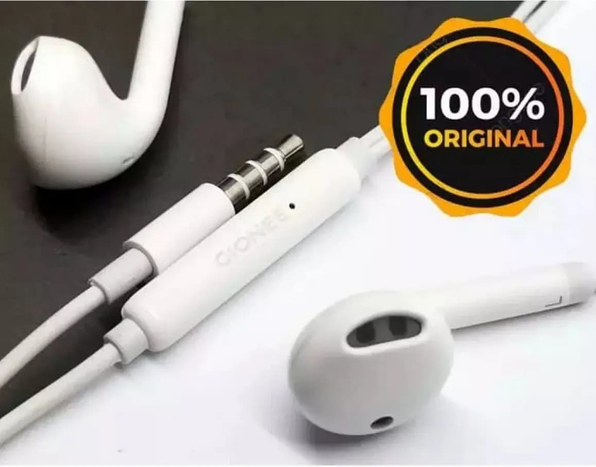 Gionee 100% Original Handsfree High Bass Gaming Earphones with Mic Gionee Original Handsfree | Deep Bass Gaming Earphones with Mic for PUBG & Music