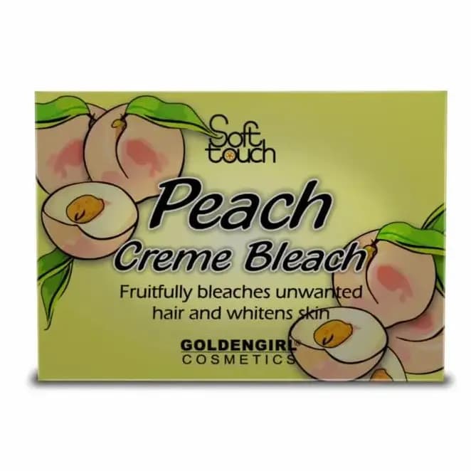 Soft Touch Peach Creme Bleach Sachet Pack  Fruit Extracts for Gentle Hair Bleaching & Skin Whitening | Instant Glow & Fresh Look