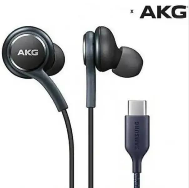 100% AKG Samsung Handsfree - USB C Type Jack - 100% Original AKG Handsfree Imported , High Quality Deep Bass / Sound - Samsung Earphones - Headphones - Handfree