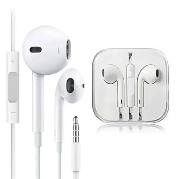 Handsfree  iPhone 5/5s/6/6s Handsfree  Earphones  Stereo Sound Bass  iPhone Handsfree With Mic  Original Handfree  Noise Cancellation - High-Quality Earphones for iPhone, iPhone Handsfree Original -iPhone 5/5s/6/6s