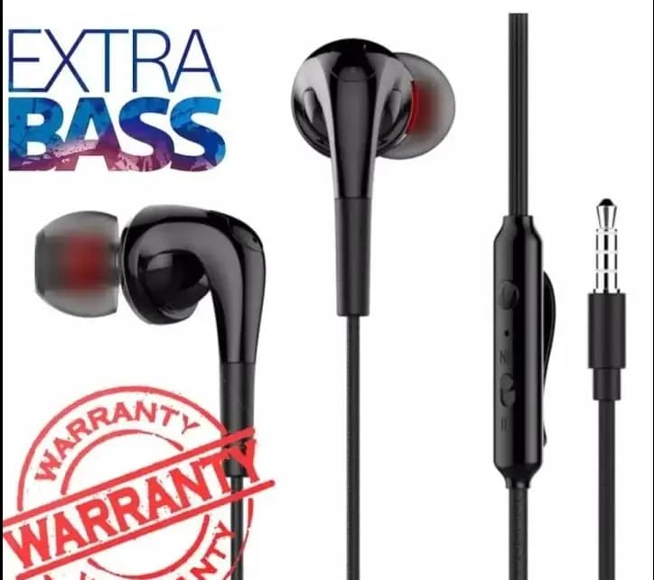 Buy 1 Get 1 Free 100% Original ST12 Super Base Handfree With Volume Key 3.5mm || High-Quality Deep Bass - Earphones  Hands-free stereo sound Quality Gaming Handfree OPPO||VIVO Handfree for all Android phones Made In Vietnam